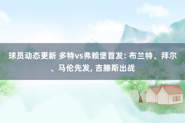 球员动态更新 多特vs弗赖堡首发: 布兰特、拜尔、马伦先发, 吉滕斯出战